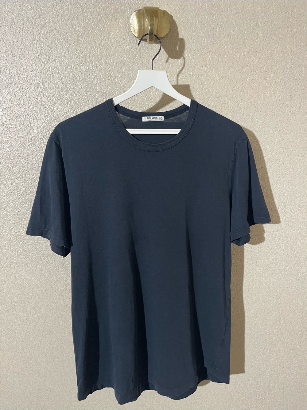 Buck Mason Dark Navy Crewneck Short Sleeve Tee